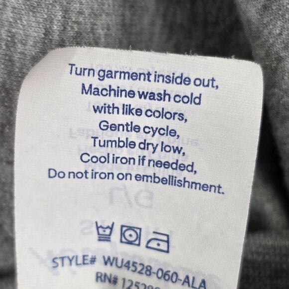 Womens Aeropostale Sport Gray Full Zip Sweatshirt Long Sleeve Polyester Size L - Picture 8 of 8